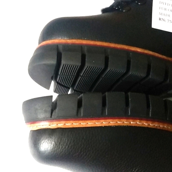 OSCAR SPORT HAND MADE ITALIAN LEATHER FUR LINED ANKLE BOOTS SIZE 6.5 NWT - Picture 4 of 14